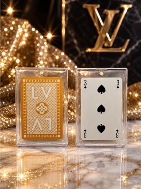 Louis Vuitton LV Playing Card Lucky 3 of Spades Luxury Encased
